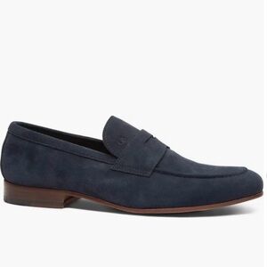 Gordon Rush Dark Blue Suede Loafers